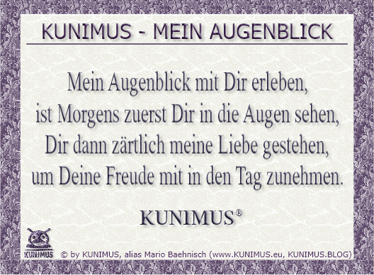 KUNIMUS - MEIN AUGENBLICK