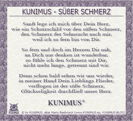 KUNIMUS - SÜßER SCHMERZ